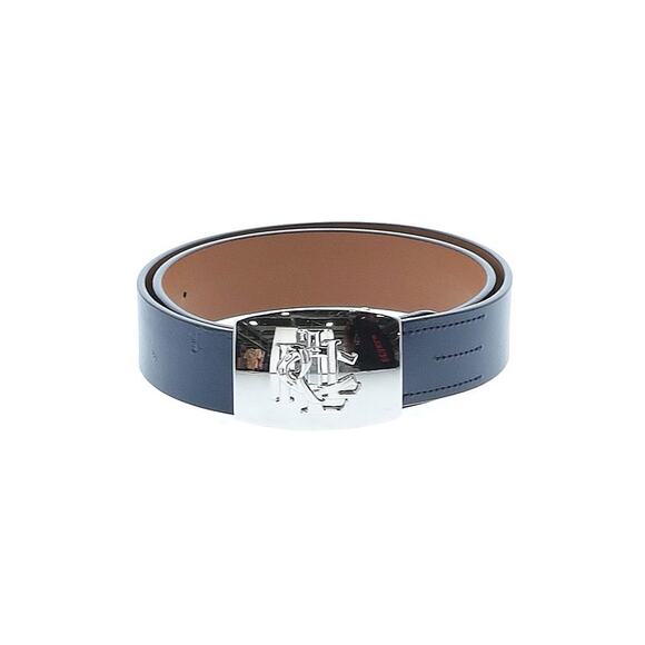 Lauren Ralph Lauren Accessories - NWOT Lauren Ralph Lauren Blue leather silver medallion logo belt small